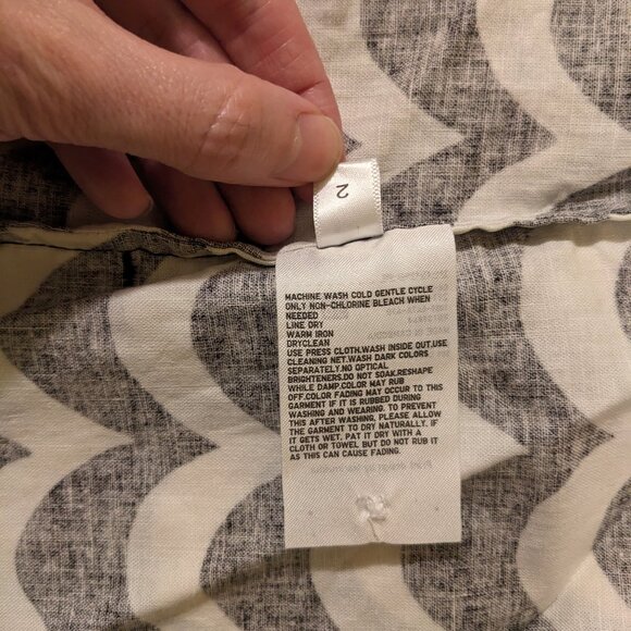 Marimekko Uniqlo Black and White Shirt Dress with Pockets and and Belt Size S - Picture 5 of 6